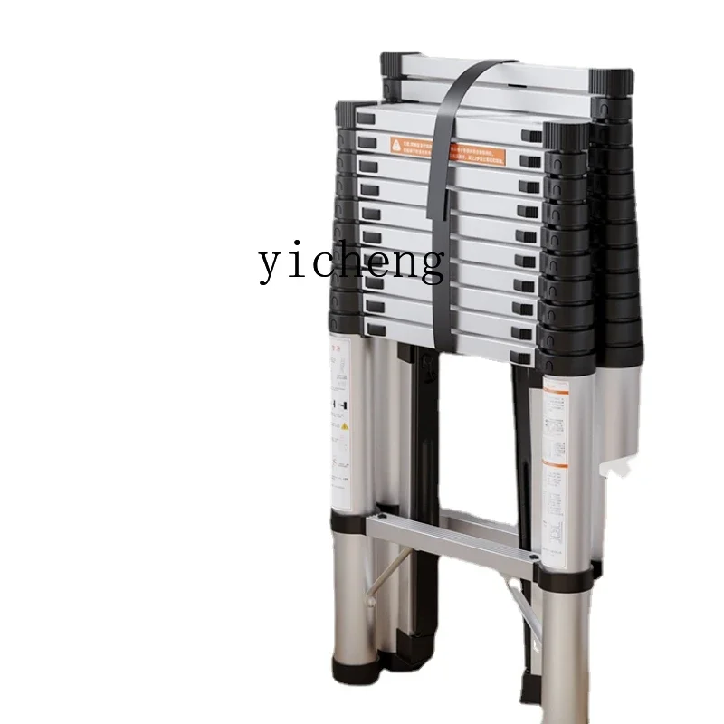 Телескопическая лестница ZK из алюминиевого сплава для виллы подъемная домашняя