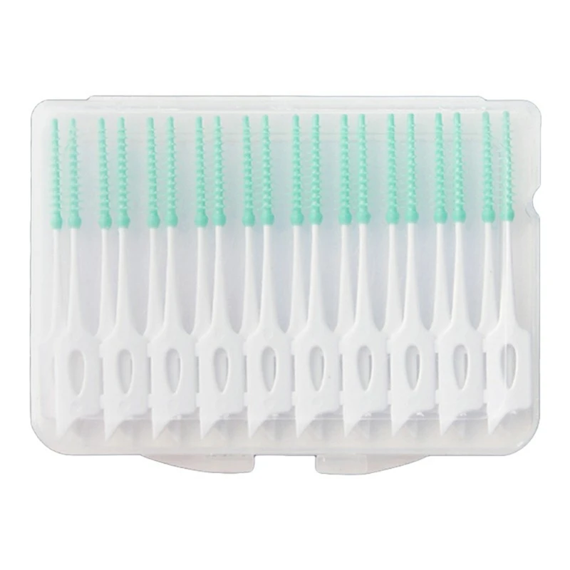 

20 шт./коробка, силиконовые межзубные щётки