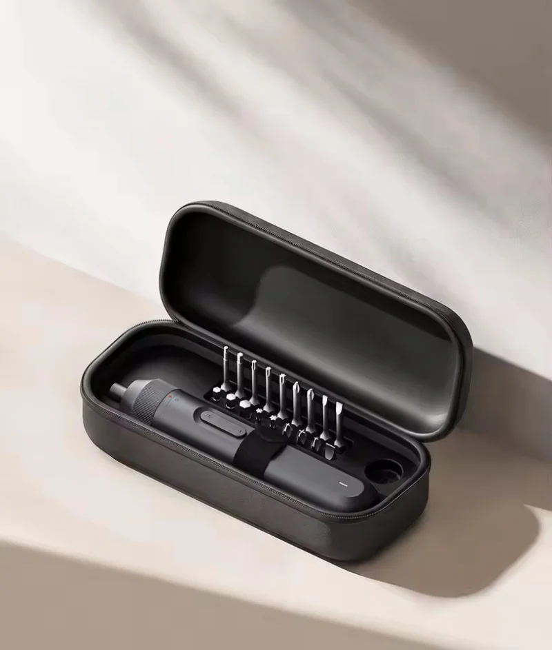 Фото Беспроводная отвертка Xiaomi Mijia с прямым шнуром, перезаряжаемая через USB-C, 3 режима крутящего момента, 4 Н·м, двойной режим, магнитные насадки, LED-подсветка, инструмент для домашнего ремонта №5