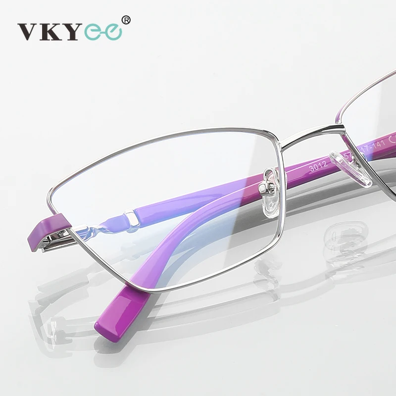 VICKY 2022 Fashion Anti Blue Light Reading Glasses Women Metal Myopia Prescription Glasses Women's Simple Optical Glasses Frame