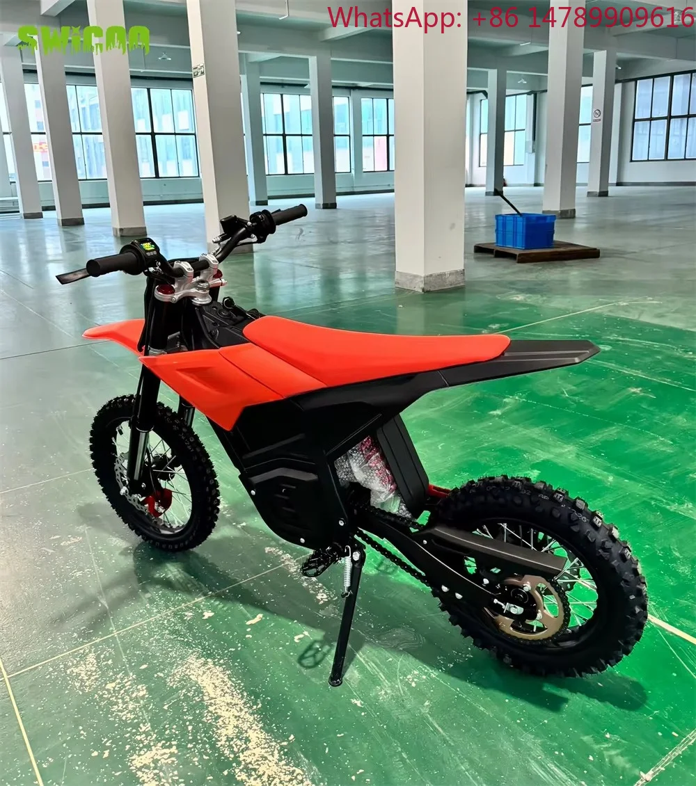 Фото Мотоцикл для бездорожья SocialRidingGroupRiding с двигателем 1300 Вт, литий-ионной батареей 48В 23.4Ач и коробкой передач, электрический внедорожный мотоцикл (E-Bike) №1
