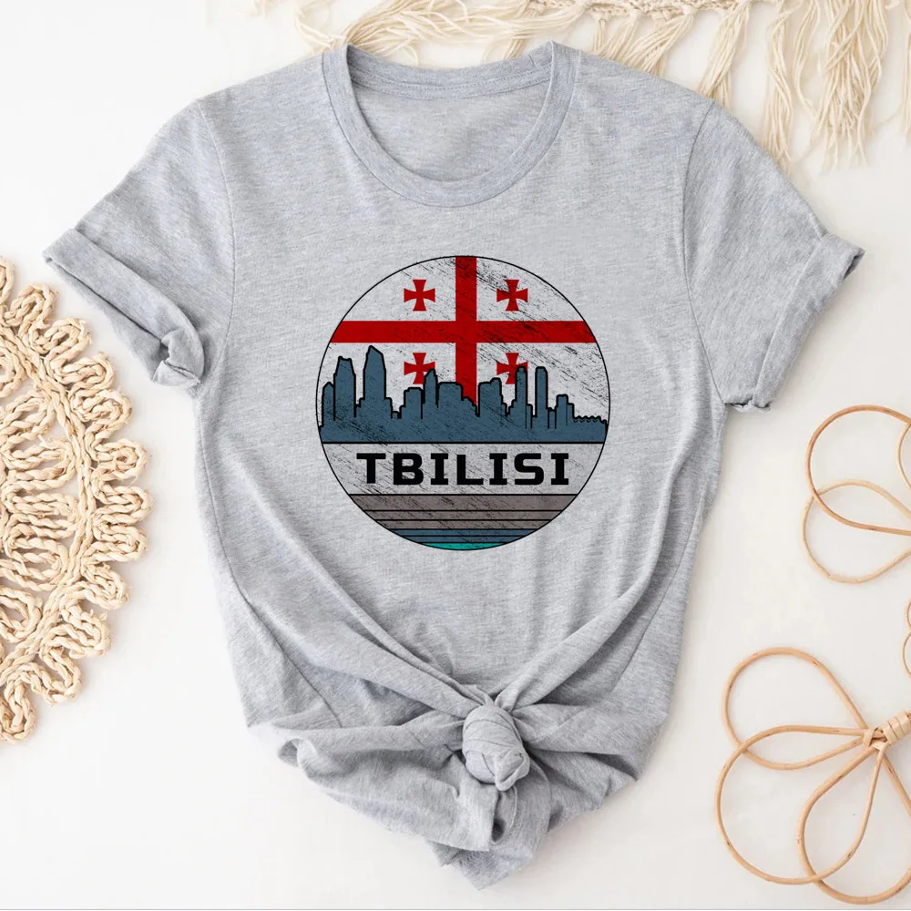 Футболка Georgia Женская графическая летняя футболка забавная комиксная одежда