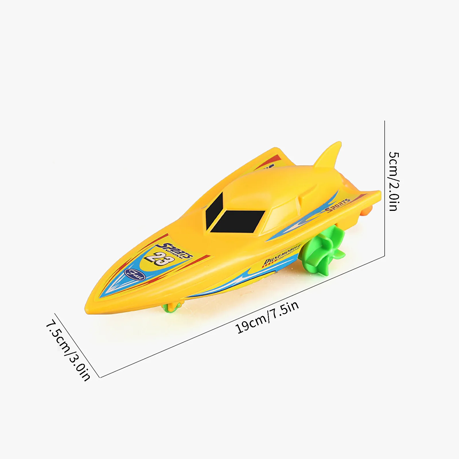 New Summer Bathroom 1PC Children's Water Boat Baby Color Cognition Yacht Speedboat Sailing Motorboat Play Water Bath Toys Gifts