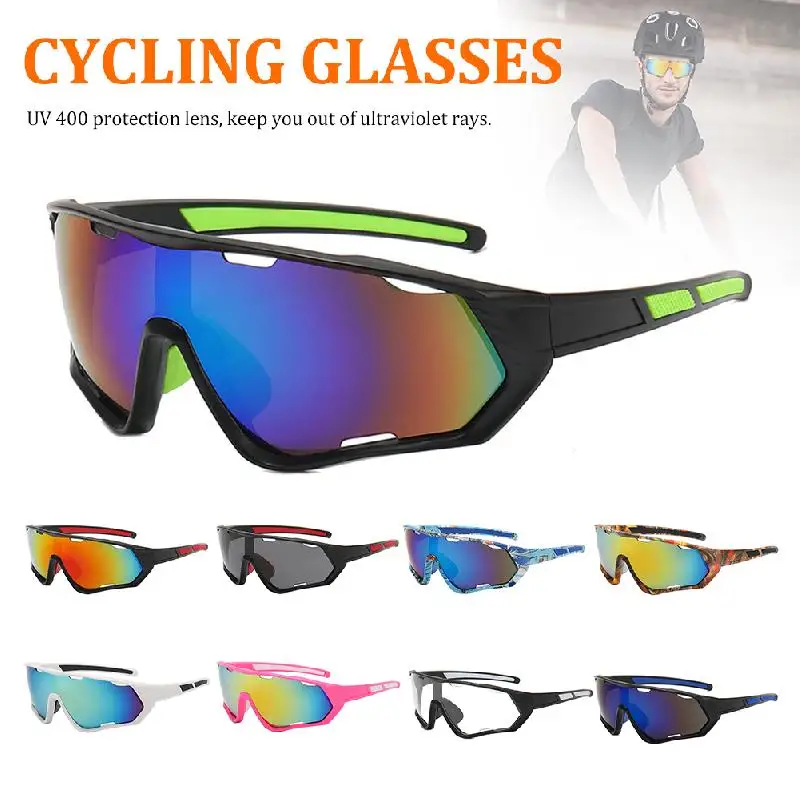 Outdoor Sports Sunglasses UV Protection Cycling Road Bike Riding Glasses MTB Polarized Lens Men Women Windproof Eyewear Goggles