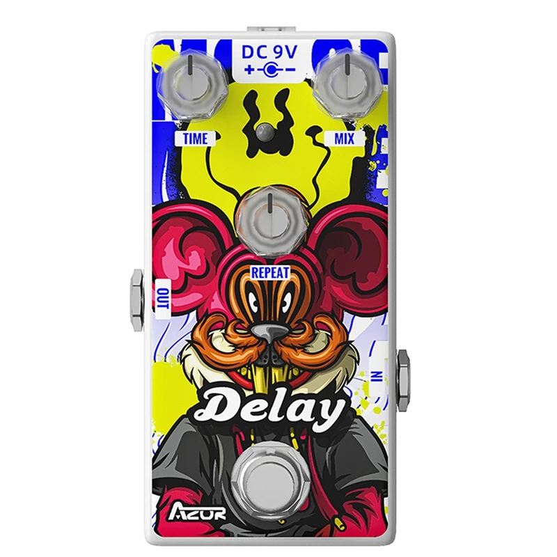 Гитарный эффект AZOR металлическая брикета 12 знаков зодиака мышь задержка