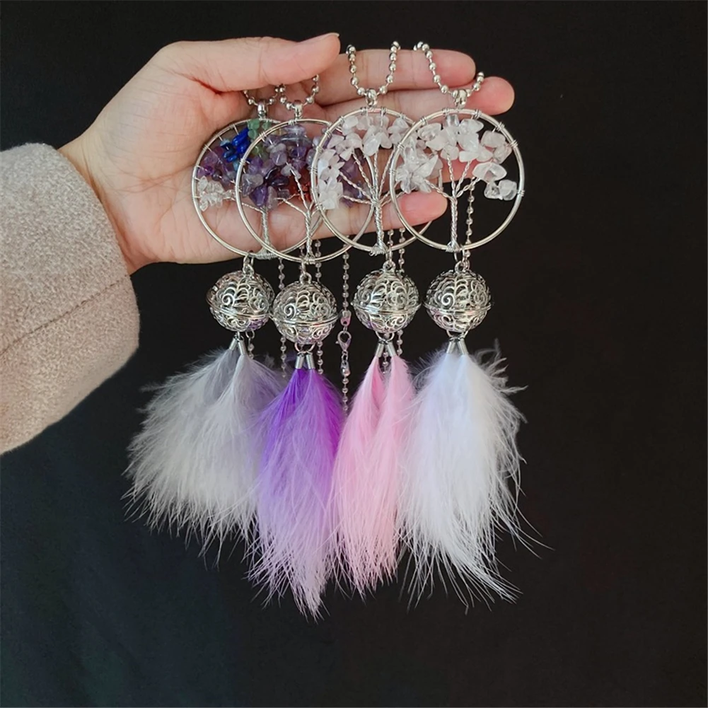 

Life Tree Car Hanging Feather Dream Catcher Car Pendant Creative Car Hanging Gift Car Interior Decoration Pendant Decorations