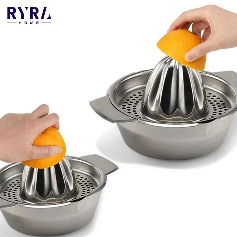 

NEW2023 Raw Hand Pressed Juice Maker 304 Stainless Steel Juicer Portable Lemon Orange Fruit Lime Squeezer Kitchen Accessories Ga