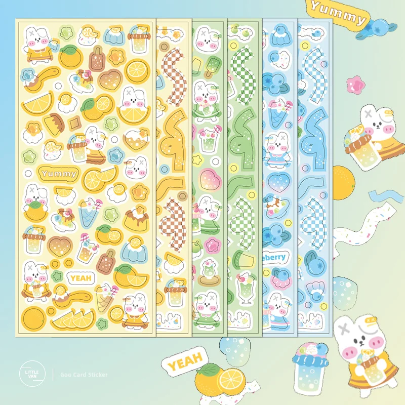 

MOHAMM 12 Sheets Glitter Laser Cartoon Photocards Stickers for DIY Frame Crafts Scrapbook Collage Journal Supplies