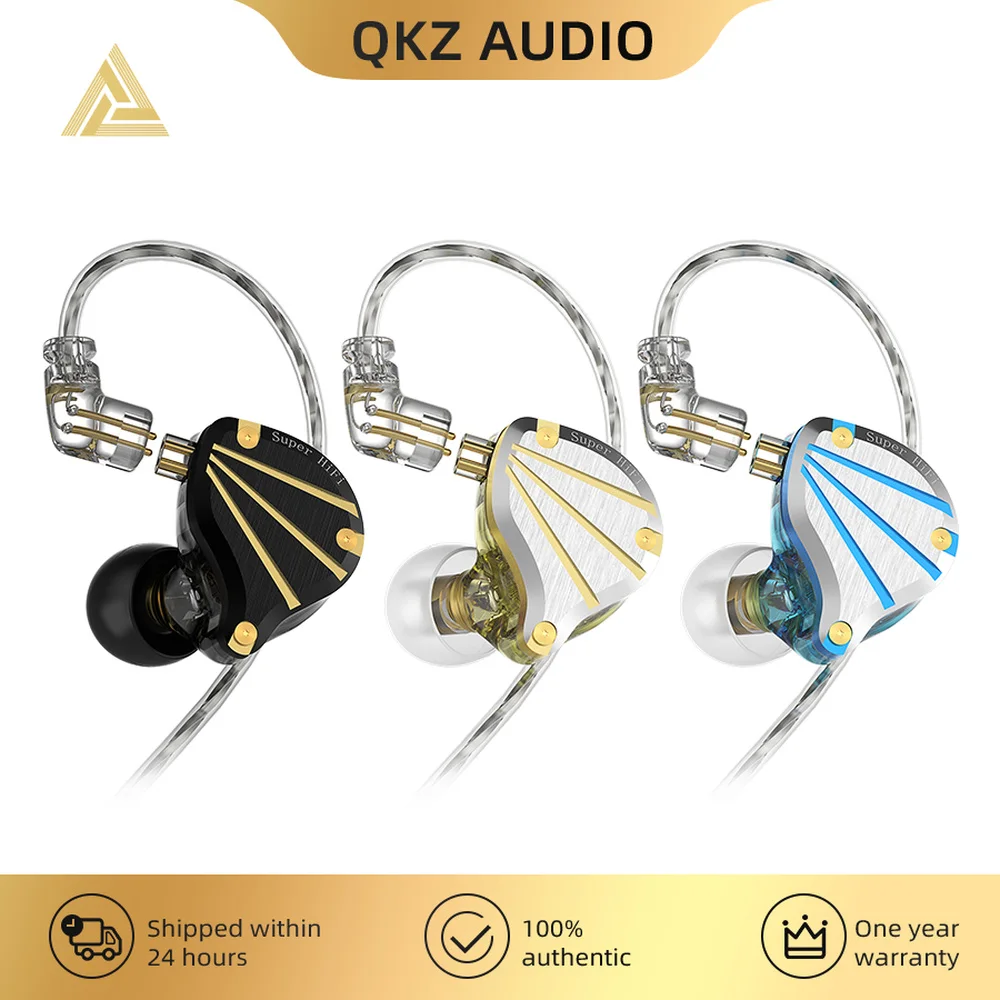 

QKZ AK6 TITAN 3.5mm Wired In ear Earphones HD Call Gold Plated Noise Cancelling Headset Sport Gaming HIFI Bass Earbuds