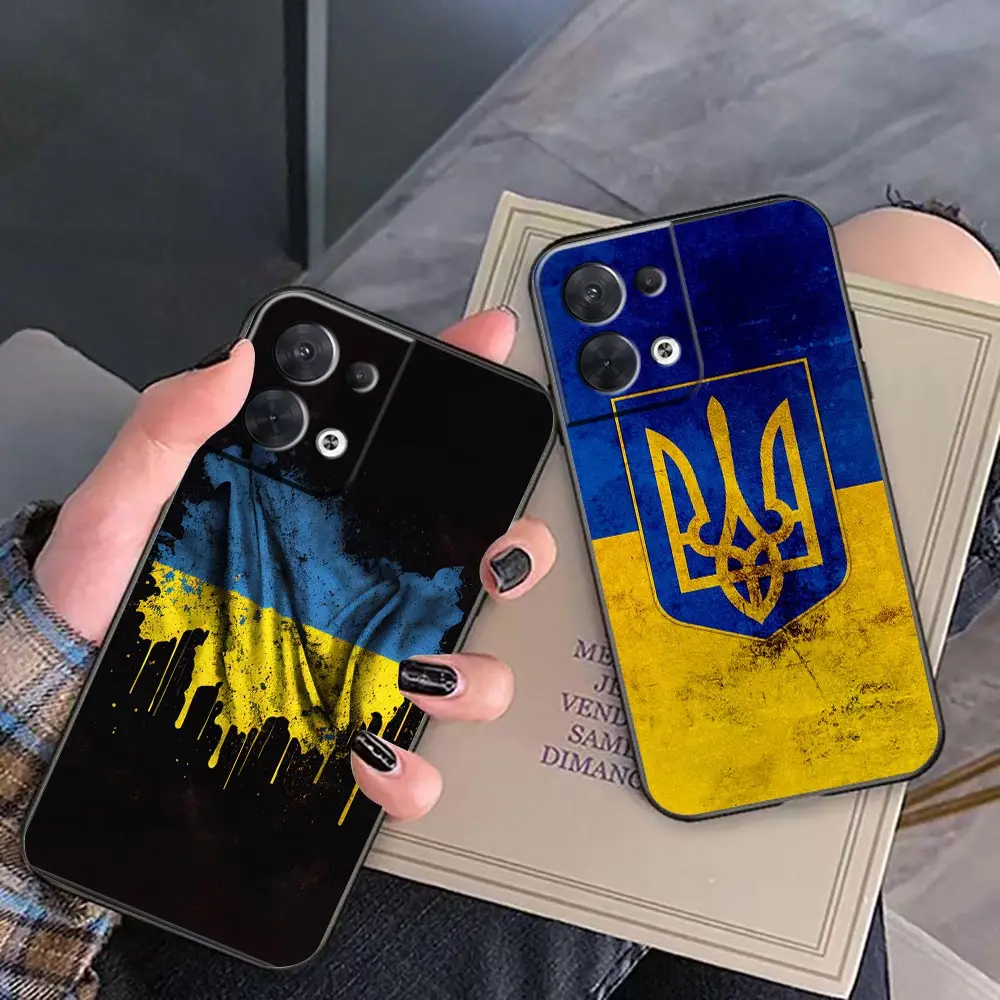 

Funda FINDX5 Case For FIND X5 X3 X2 RENO 10 8 7 7Z ACE RENO6 4G 6Z 5 4 3 Z Pro Plus 5G Phone Case Capa Shell Flag Of Ukraine