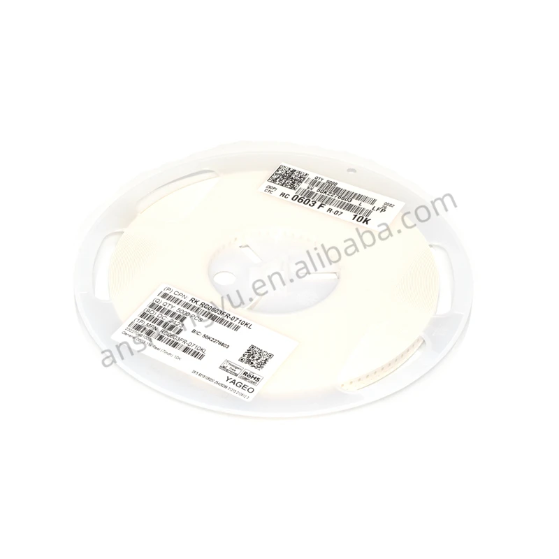 100 шт./лот 0603 1% 360K Ohm 510K Ohm RC0603FR резисторы для толстой пленки SMD 0603 чиповые резисторы (1001)/(1002) 1608F