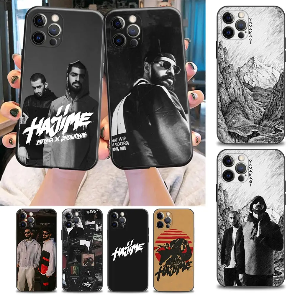 

Hajime MiyaGi Andy Panda Singer Phone Case for iPhone 11 12 13 Pro Max 7 8 SE XR XS Max 5 5s 6 6s Plus Black Soft Case Cover