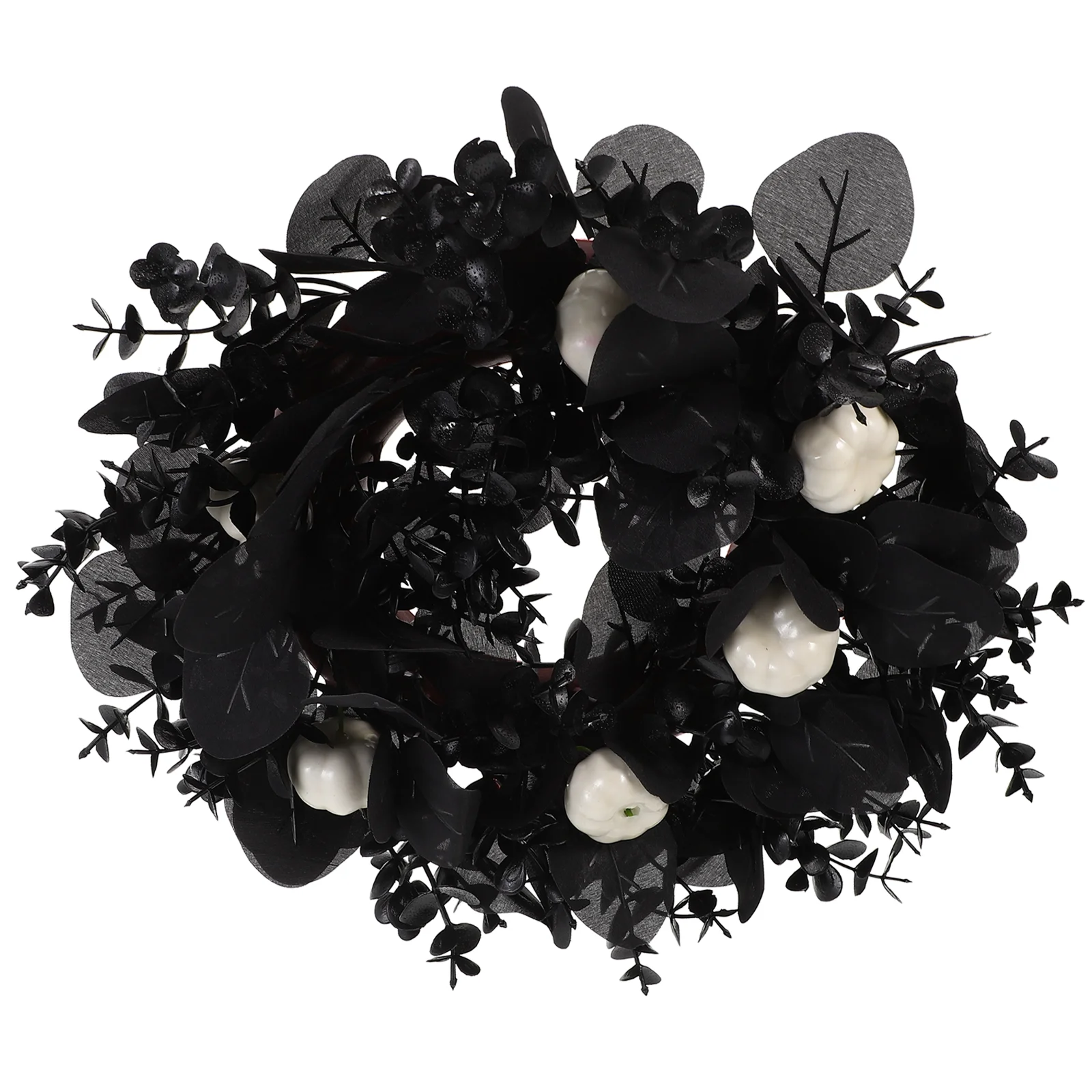 Хэллоуин венок черный кленовый лист кольцо тыква подвесные украшения ужас