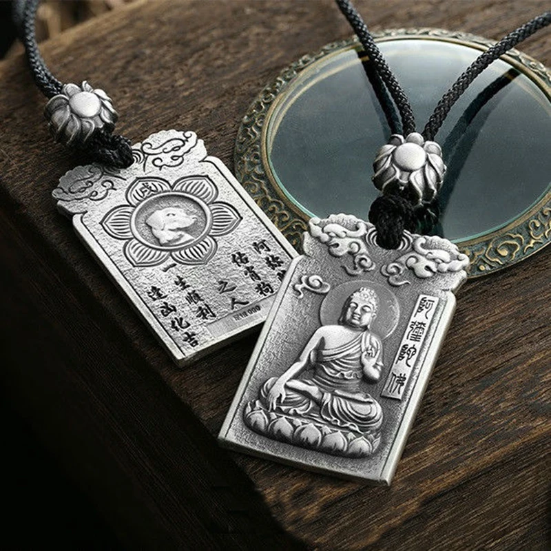 

New Natal Buddha Pendant Zodiac Rat Ox Tiger Rabbit Dragon Snake Horse Sheep Monkey Rooster Dog Pig Eight Patron Saint Necklace