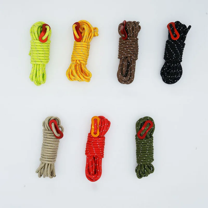 4 мм Паракорд яркий цвет искусственный навес поддержка стержня 16 нитей