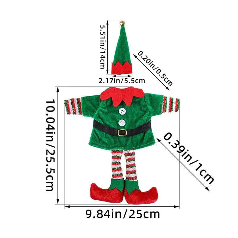 

Рождественский чехол для бутылки вина