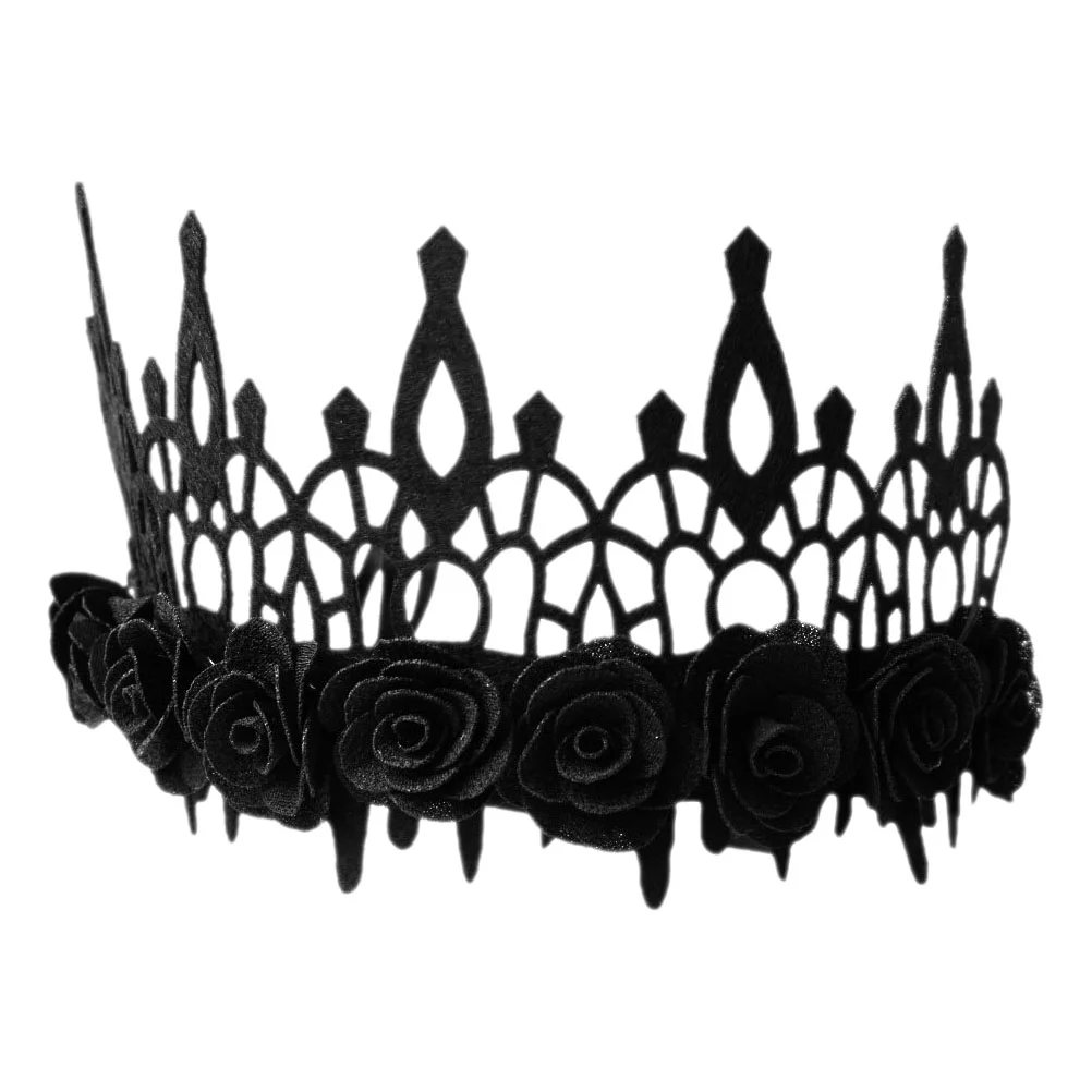 

Black Scrunchies For Hair Crown Headband Hair Accessories Party Decoration Wreath Headband