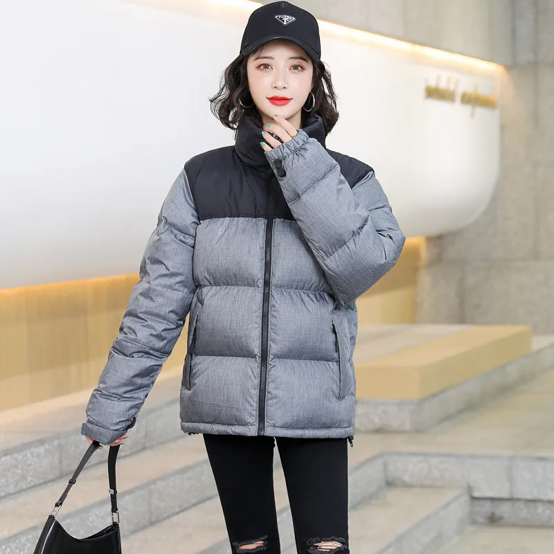 Women's Winter Jacket 2021 Short Luxury Down Jackets for Women Zipper Solid Color Warm Thick Jacket Female Fashion Couple Coats