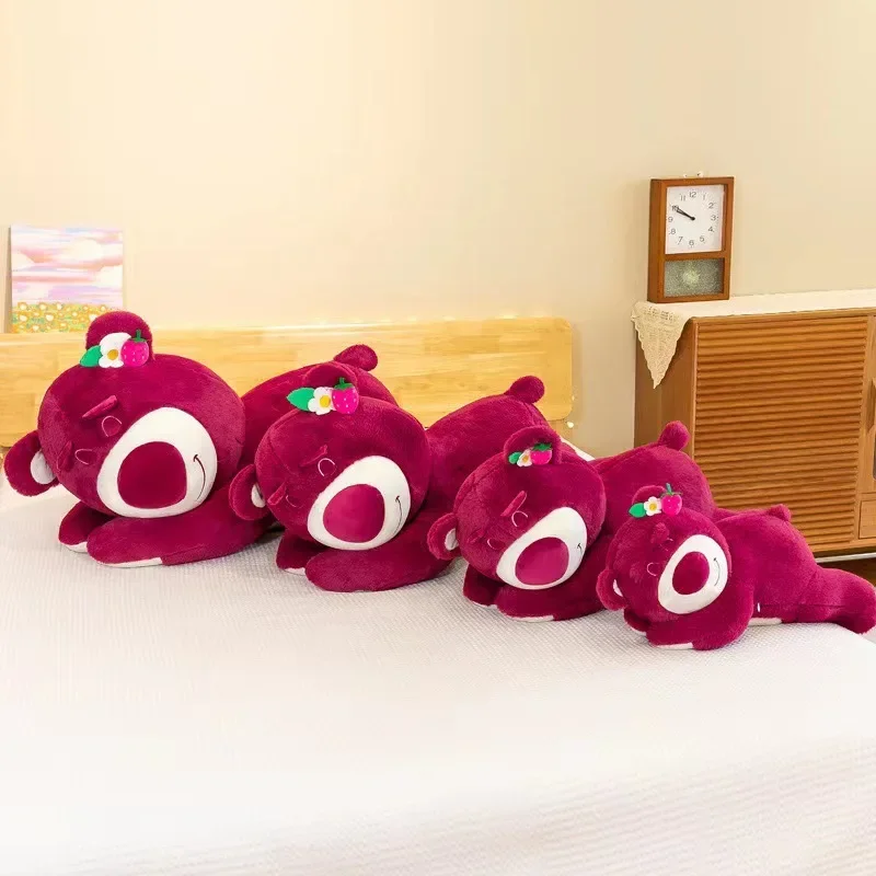 Милая плюшевая игрушка MINISO с клубничным медведем 50-90 см большая подушка