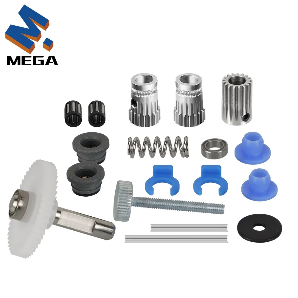 

Набор передач Mega с двойным приводом, детали из закаленной стали с никелевым покрытием DDB, для Prusa Bowden Direct CR10 Ender3