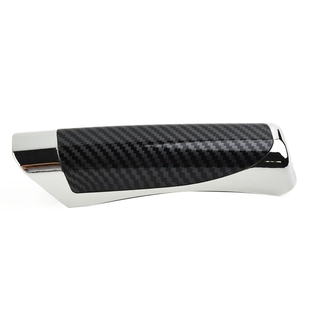 

Brand New Handbrake Cover Parts Car Carbon Fiber Decor Fittings Hand Brake Protector Replacement SUV ABS Plastic