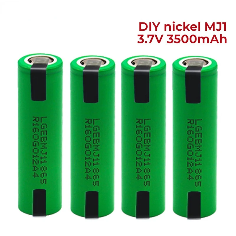

100% Original MJ1 3.7V 3500mAh 18650 Lithium Rechargeable Battery For Flashlight batteries for MJ1 18650 battery+DIY nickel