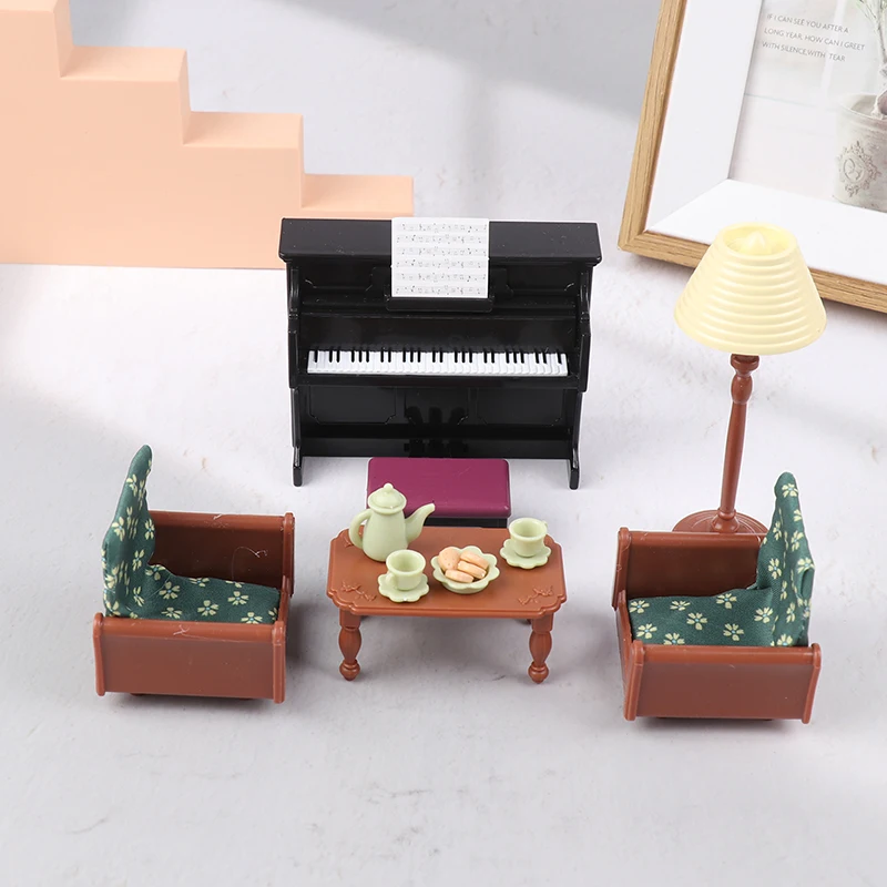 

Mini Instrument Piano Model Doll Kids Miniature Toys For Dollhouse Family Furniture Accessories