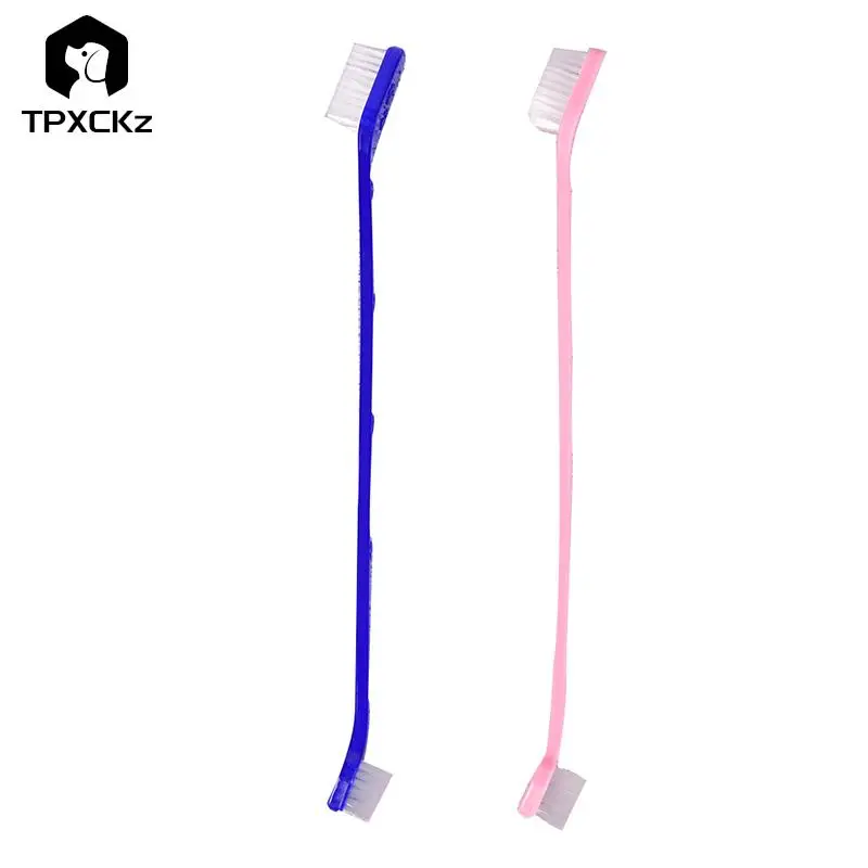

Super Soft Pet Dog Brush Bad Breath Tartar Teeth Tool Dog dual-end toothbrush pet oral dental 2 sided brush helps reduce plaque