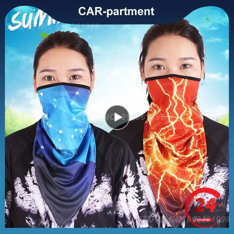 

1 шт. многофункциональная маска для половины лица с принтом Балаклавы треугольный шарф бафы мотоциклетные велосипедные лыжные банданы Шейная теплая маска для лица