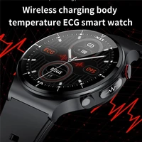 smart watch blood pressure measurement ppg ecg ai medical diagnosis wireless charging body temperaturefitness tracker smartwatch
