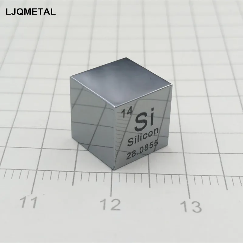 

Mirror Silicon Cube 10mm(0.4'') Density Metal Carving Element Hobby Collection
