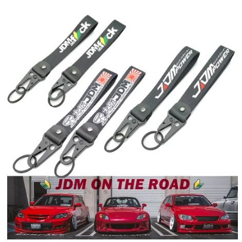 

JDM Culture Racing Keyring Tags Keytags Keychain Auto Car Keychain Car Key Phone Holder Quick Release Drift Car Enthusiast