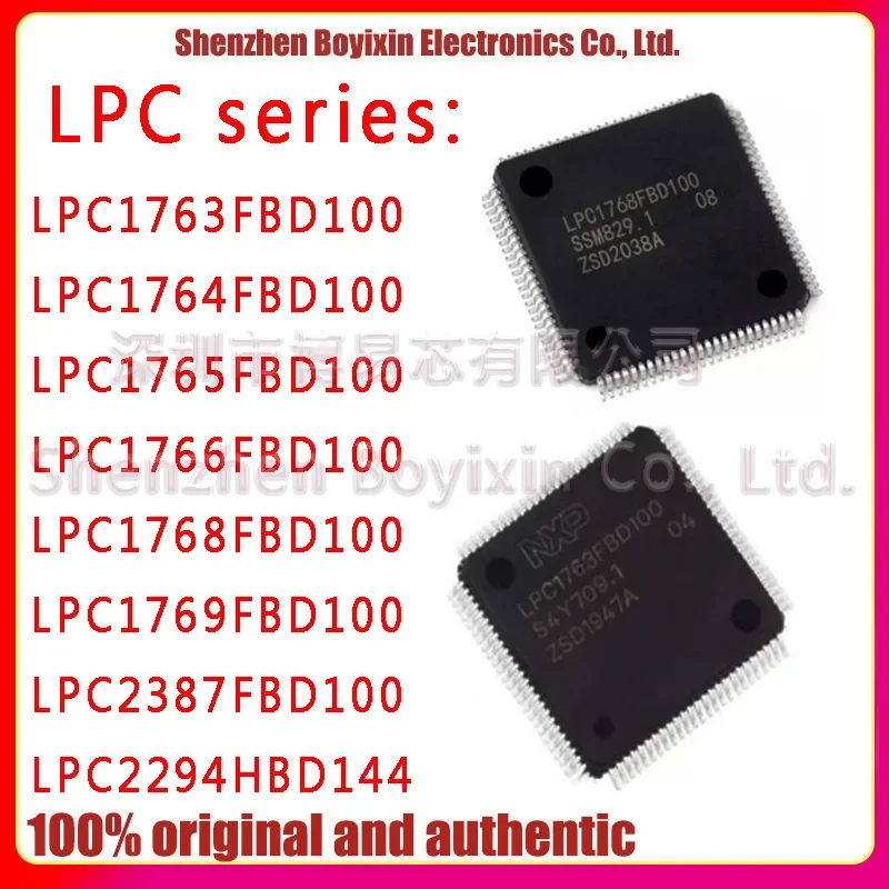 LPC1763FBD100 LPC1764FBD100 LPC1765FBD100 LPC1766FBD100 LPC1768FBD100 LPC1769FBD100 LPC2387FBD100 LPC2294HBD144 MCU LQFP-100