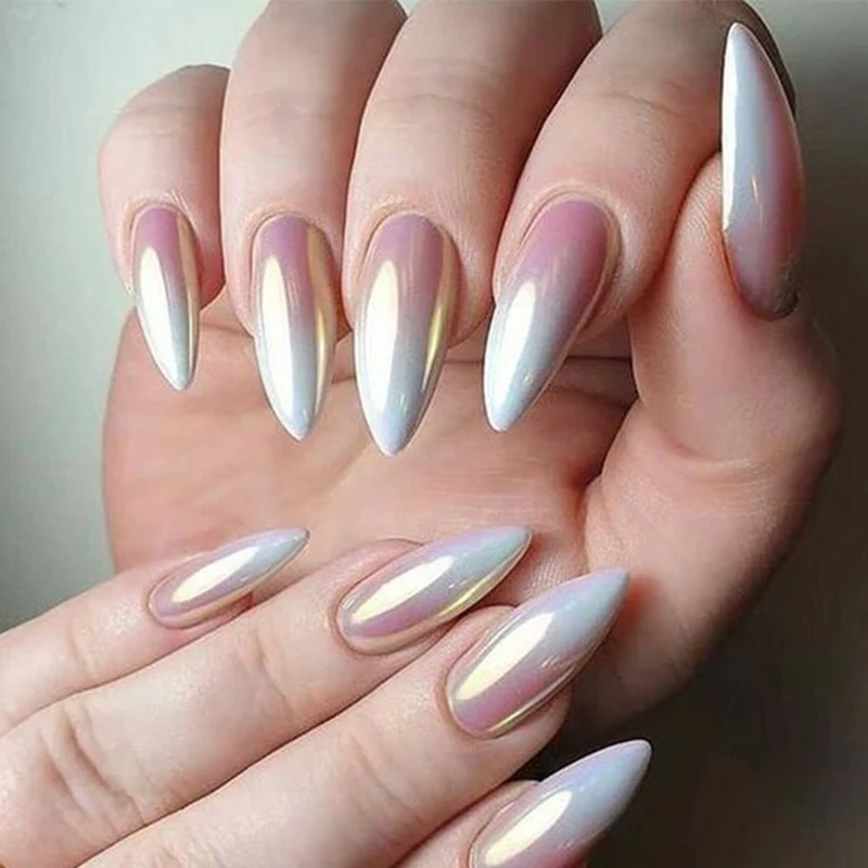 Популярный порошок-спрей Aurora для дизайна ногтей пастельный неоновый градиентный