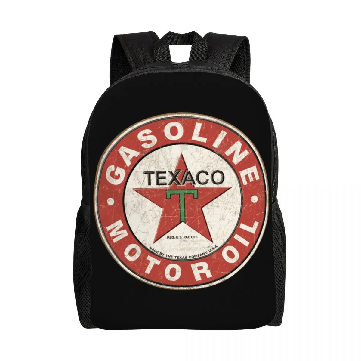 

Vintage Birthday Gift Texaco Backpacks for Women Men College School Student Bookbag Fits 15 Inch Laptop Bags