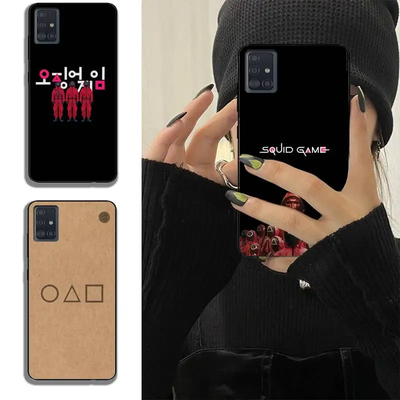 

Squid Game Phone Case For Samsung Note 8 10 20 S10 S20 Fe Lite S21 S30 Ultra Plus 5G Fundas Shell Cover