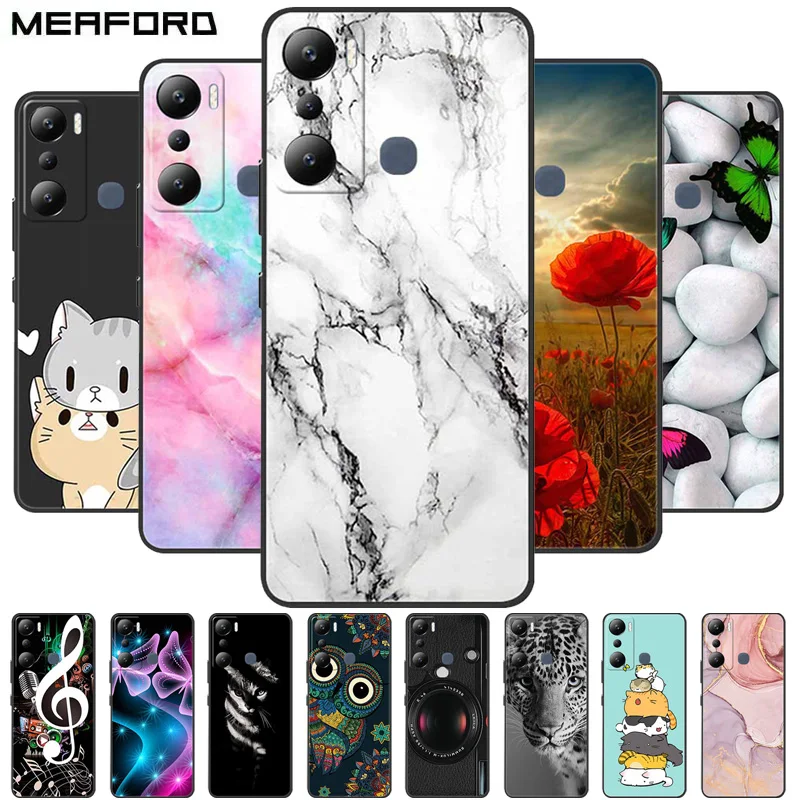 

For Infinix Hot 20i Case Marble Soft Silicone Phone Cover for Infinix Hot 20i Back Cover X665C X665E Coque Hot20i Funda Bag New