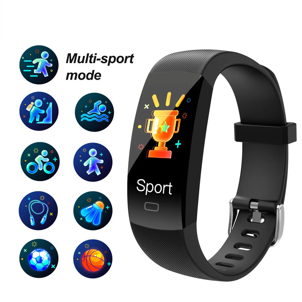 

Wireless Sports Bracelet Heart Rate Blood Pressure Health Monitoring Information Reminder Waterproof Smart Band for Man Woman