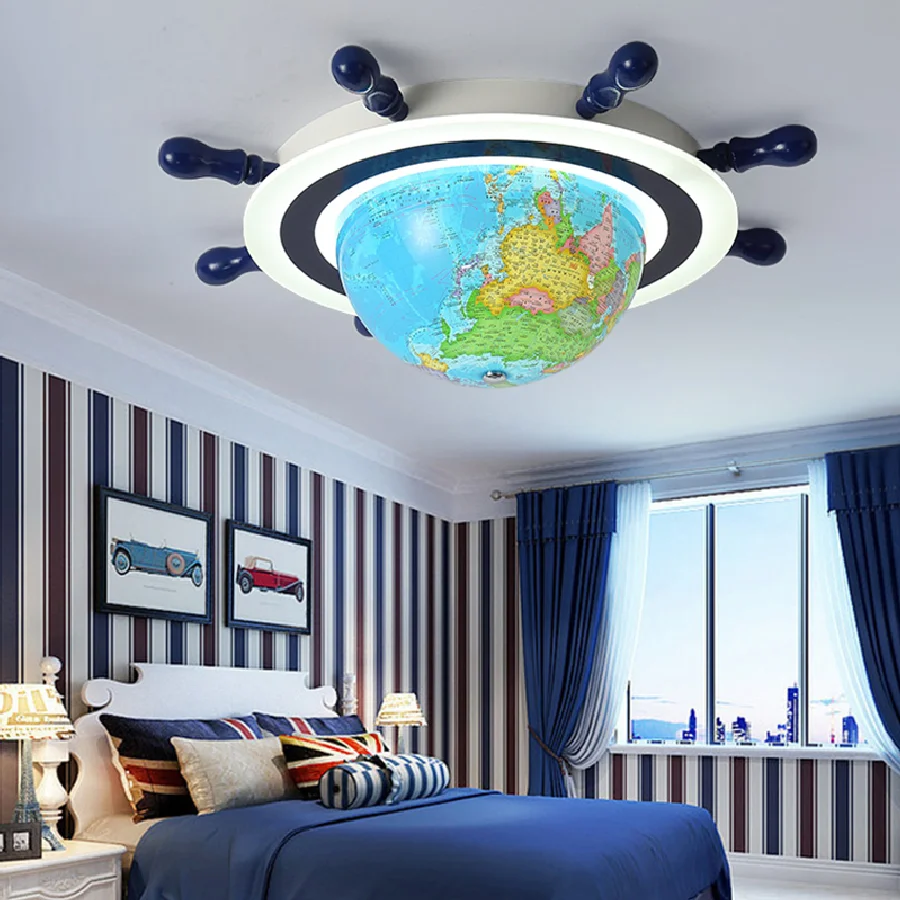 

Украшение в виде руля Средиземноморского моря, домашний декор для спальни, умные светодиодные лампы, потолочные светильники для гостиной, в...