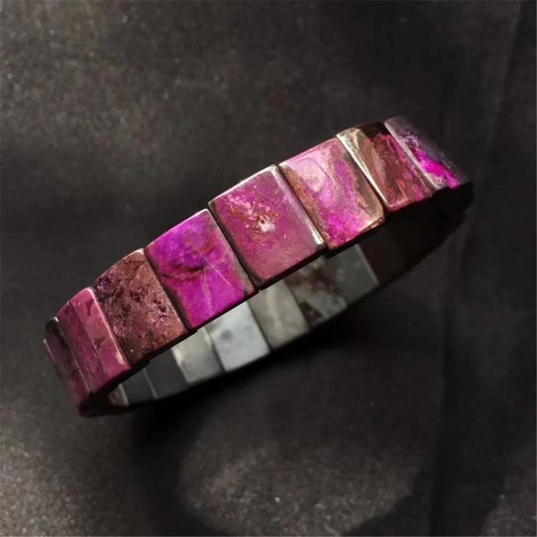 

Natural Purple Sugilite Bangle Bracelet Jewelry For Women Men Healing Beauty Gift Crystal 14x9mm Beads Anticancer Stone AAAAA