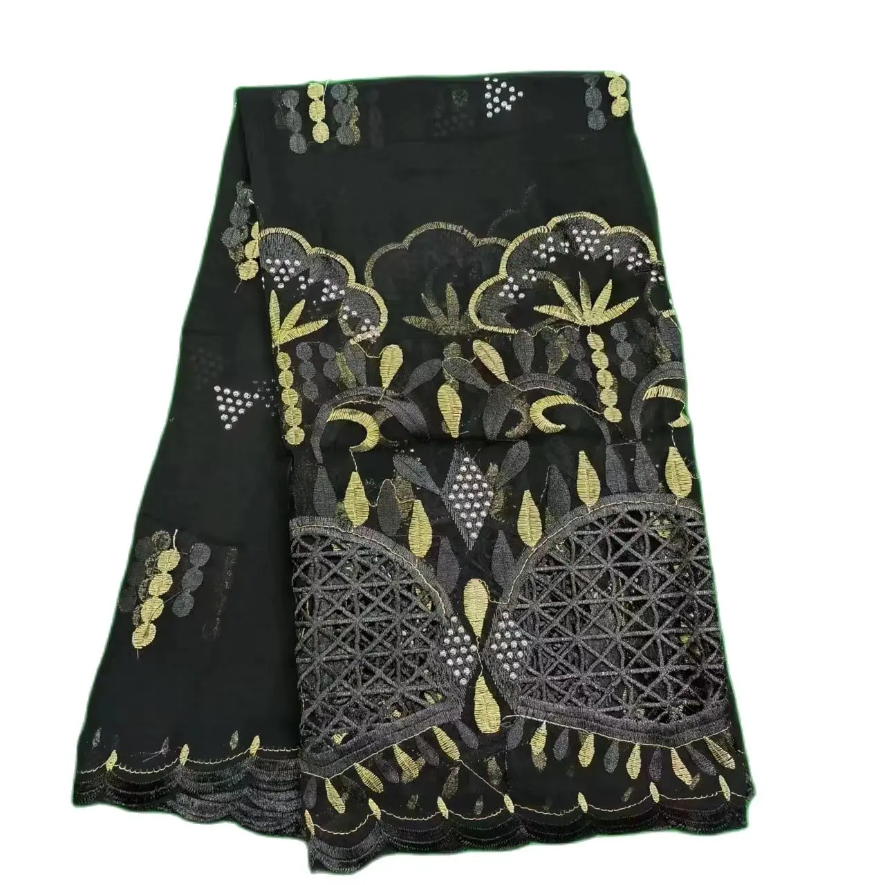 2023 Muslim Ramadan Hijab Femme Musulman Foulard Hijabs For Woman African Islam Dubai Chiffon Embroider Scarf 200*100 Shawls