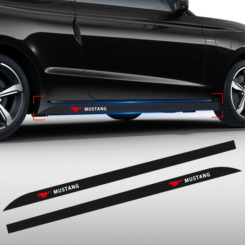 Боковая юбка на дверь автомобиля наклейка кузов наклейки из углеродного волокна