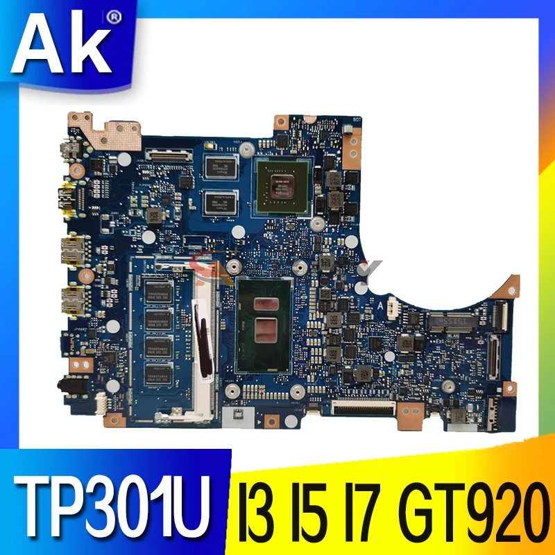 

TP301UJ MAINboard For ASUS Vivobook Flip TP301U TP301UA Q303UA TP301UJ Motherboard I3 I5 I7-6500U 4GB 100% Test OK