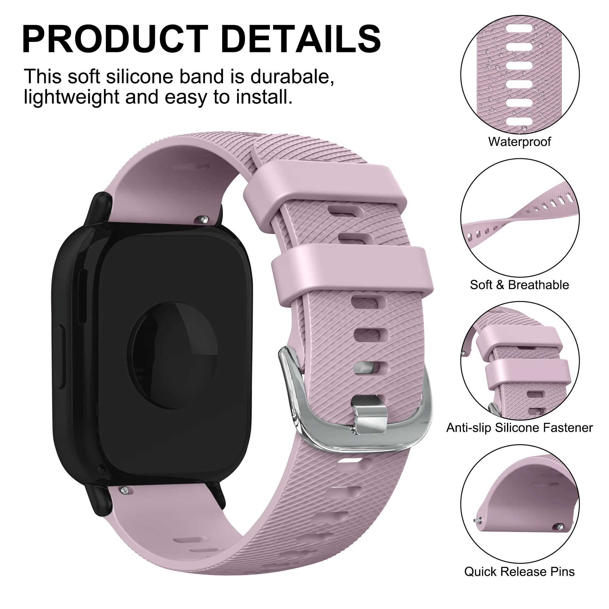 Фото Силиконовый ремешок 22 мм для Xiaomi Watch S2 S3 S4/S1 Active/S1 Pro, ремешок для Redmi Watch 5 Active/5 Lite/3 Active/3 Lite, браслет №3