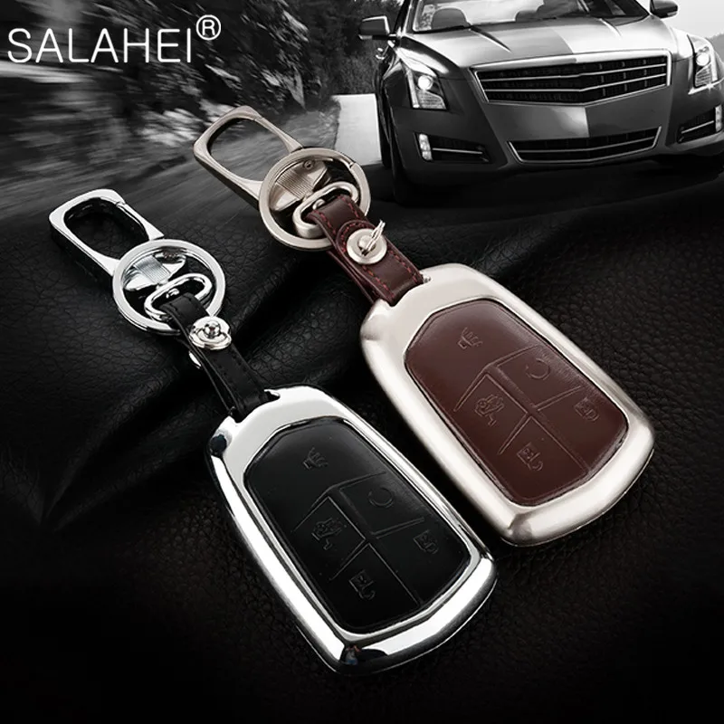 Чехол для ключей для стайлинга автомобиля, чехол для ключей для Cadillac ESV Escalade CTS XTS SRX ATS 2015 2016 2017 2018 CT5 XT5 XT6, чехол для ключей автомобиля
