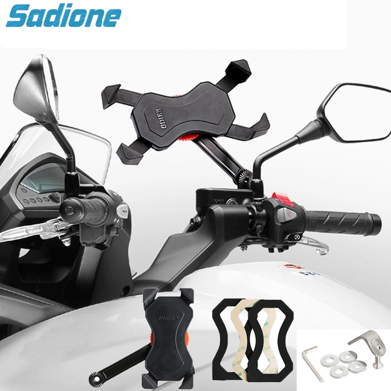 

Phone Stand Mobile Support Shockproof Holder For 3.5 to 6.5 inches iPhone Samsung Xiaomi Huawei Smartphone Motocycle Accessories