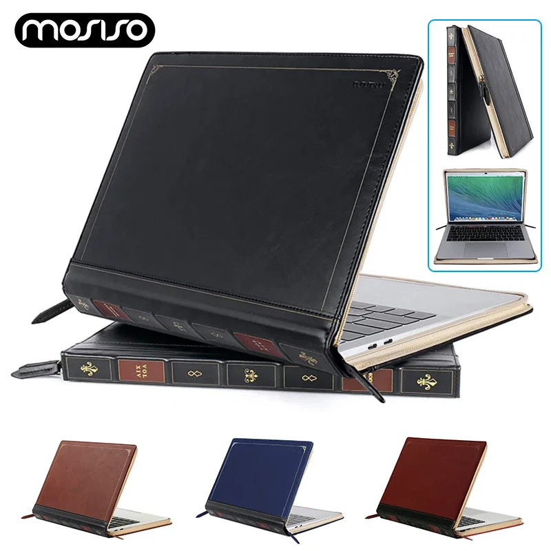 PU Leather Laptop Case for MacBook Air 13 Pro 13 14 15 16 inch M1 A2442 A2337 A2338 2020 2021 Notebook Carry Cover Sleeve Bag