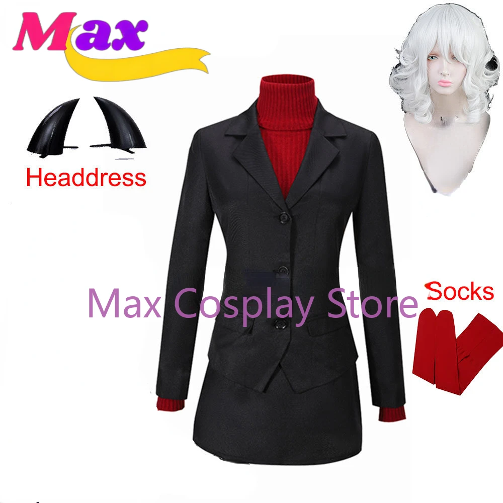 Модные чулки Max Game the Lustful Demon для женщин и мужчин взрослые униформа JK хвост