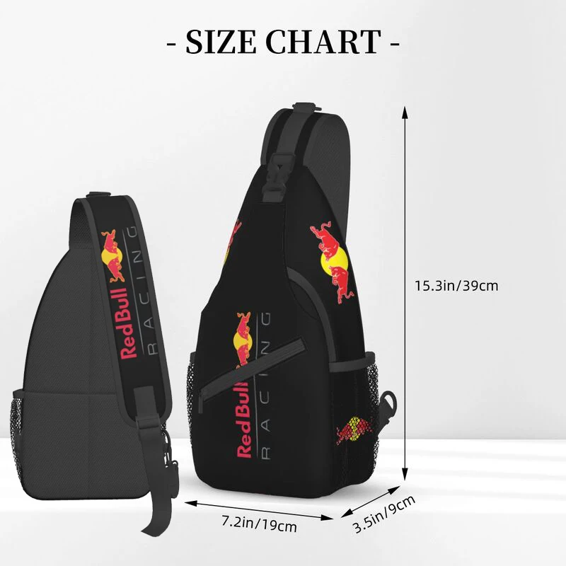 2023 Men Red Double-bull Chest Bag Accessories Motorcycle Motor Crossbody Strap Bags Popular Extreme Sports Lover Dumpling Bags