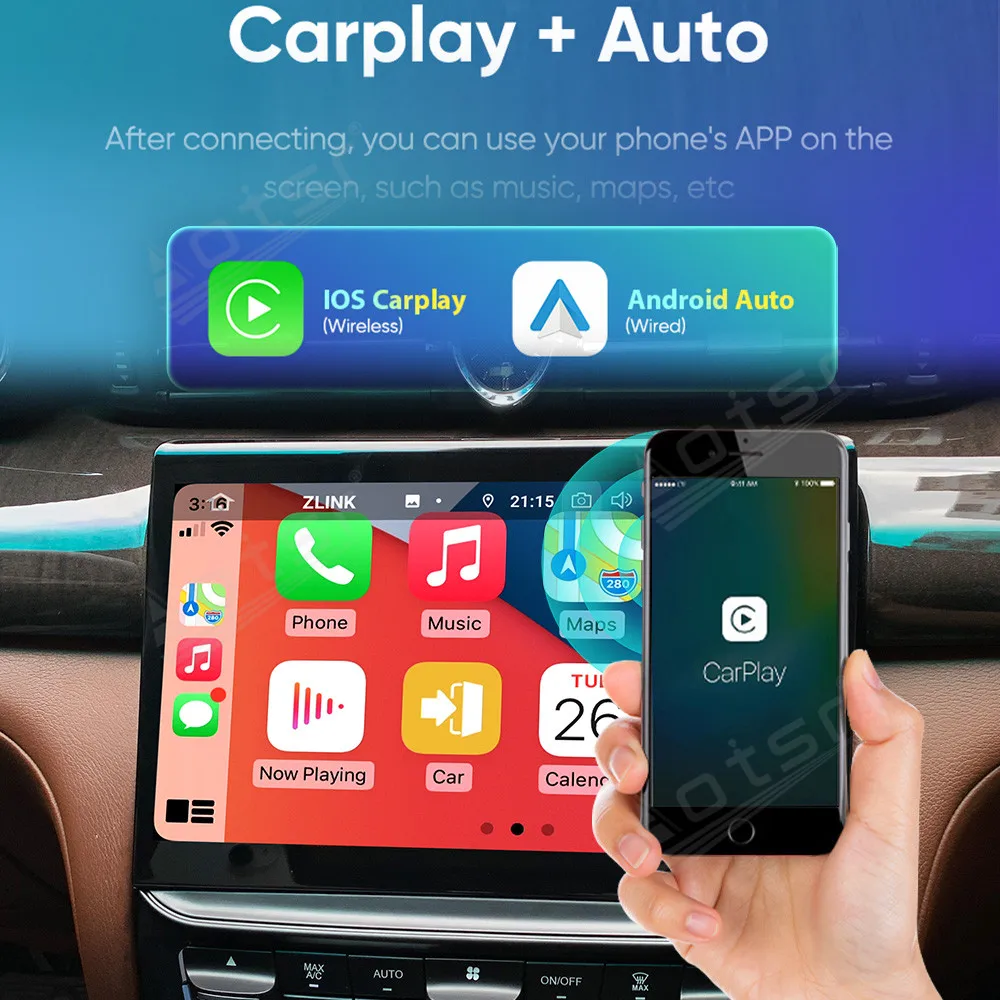 10 26-дюймовый навигационный 8-ядерный мультимедийный плеер Carplay для Maserati Quattroporte